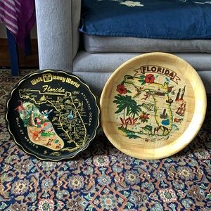 🌞Two Vintage Florida Trays!!